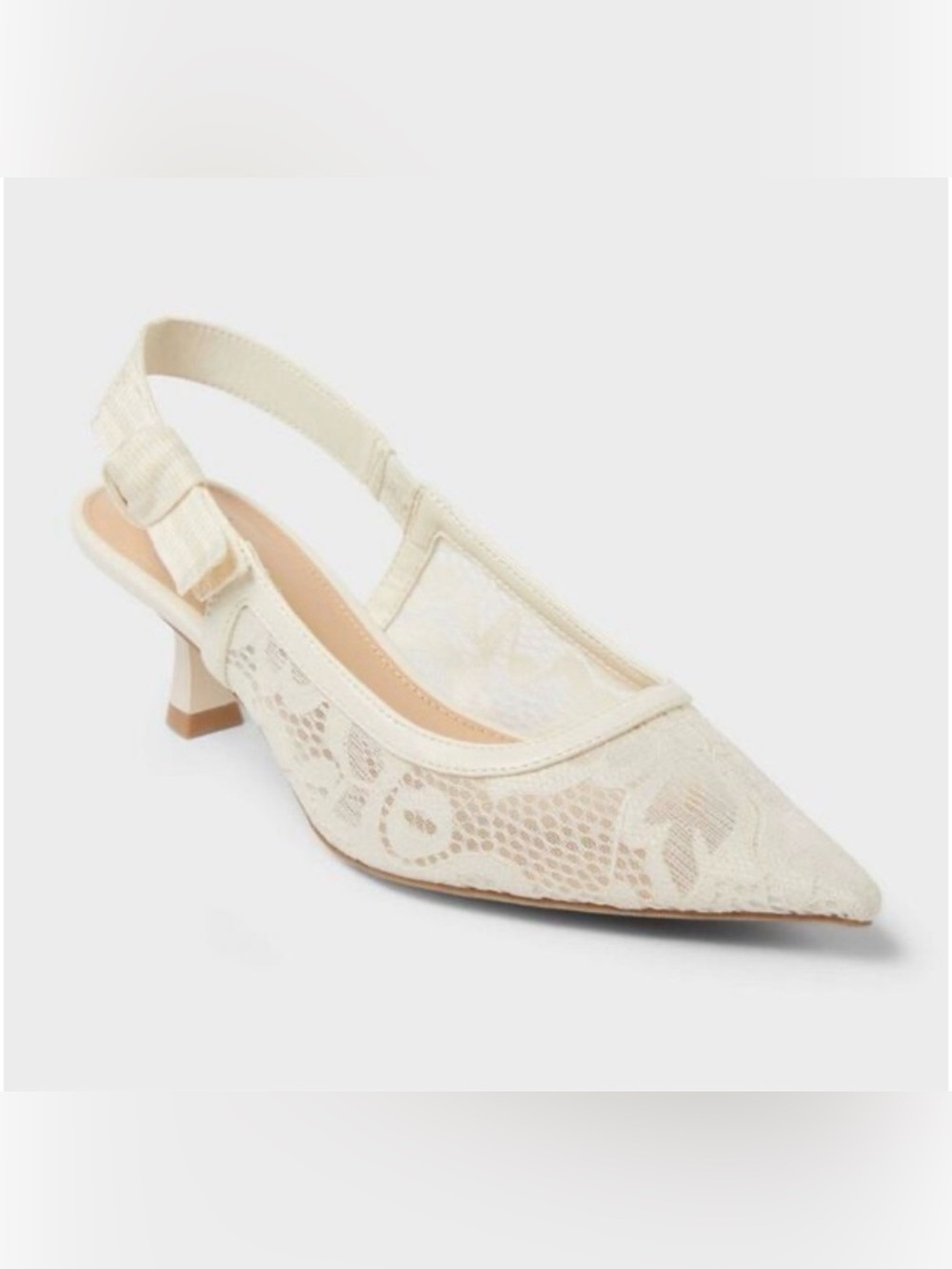 a new day Women's Milan Slingback Kitten
Heels - A New Day™ cream size 11